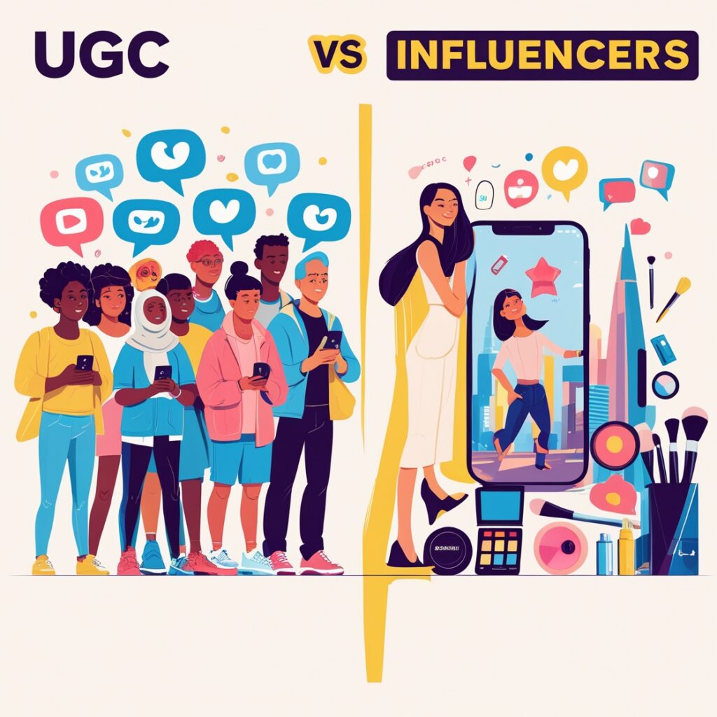 What is the difference between UGC and Influencers